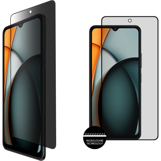 Idol 1991 Tempered Glass Xiaomi Redmi A3 4G 6.71'' 9H 0.25mm Privacy Antispy Semi Curved Full Glue BLACK