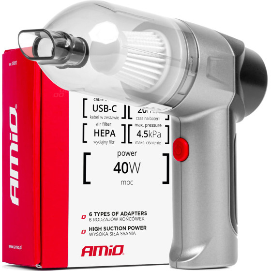 AMiO ��������� �������� ������ �������� 40W �� 6 ���������� ���������� ��� ������� USB-C 7.4V 20mIn - 1 ���. - (03692)