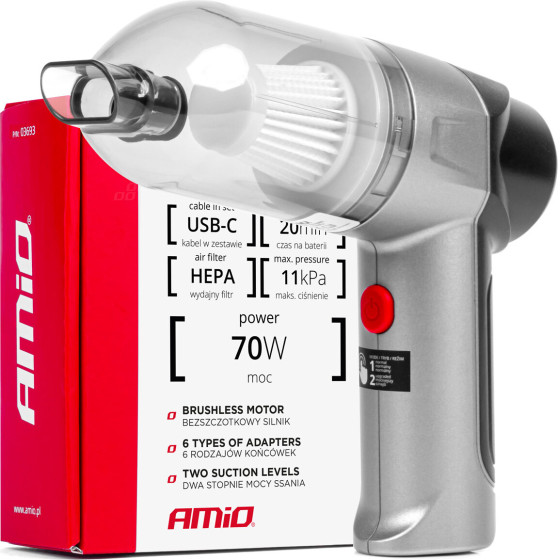 AMiO ��������� �������� ������ �������� 70W �� 6 ��������� ���������� ��� ������� USB-C - 1 ���. - (03693)