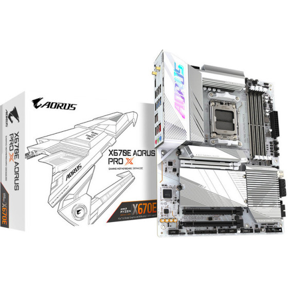 Gigabyte Motherboard AM5, ATX, DDR5 - (X670E Aorus Pro X)
