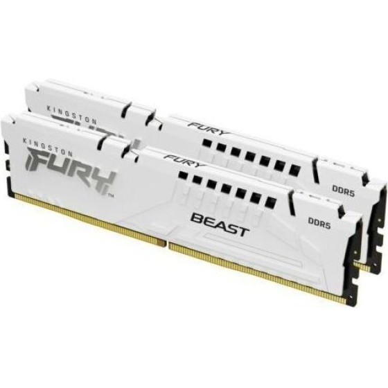 Kingston Memory Fury Beast White DDR5, 5600MT/s, 64GB,Kit Of 2 - (KF556C36BWEK2-64)