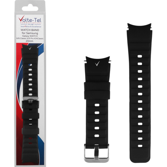 Volte-Tel ������� �������� ��������� Sport Samsung Watch 6/6 Classic 20mm BLACK-Lime Green VT117