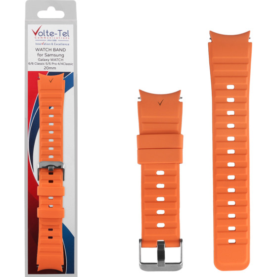 Volte-Tel ������� �������� ��������� Sport Samsung Watch 6/6 Classic 20mm Orange VT117