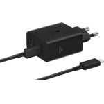 Samsung Fast Gan Travel Charger 50W Duo + Cable Type C To Type C Black - (EP-T5020XBEGEU)