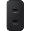 Samsung Fast Gan Travel Charger 50W Duo + Cable Type C To Type C Black - (EP-T5020XBEGEU)