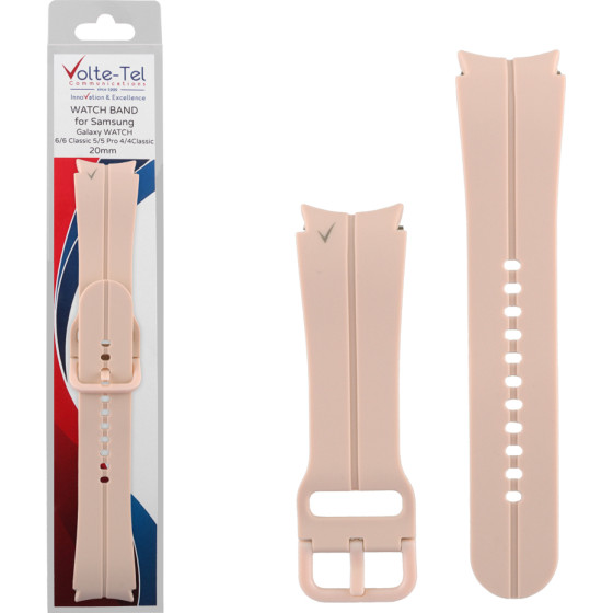 Volte-Tel ������� �������� ��������� Samsung Watch 6/6 CLASSIC/5/5 PRO/4/4 Classic 46 mm/3 41mm Pink VT114