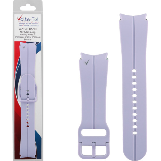 Volte-Tel ������� �������� ��������� Samsung Watch 6/6 CLASSIC/5/5 PRO/4/4 Classic 46 mm/3 41mm Purple VT114