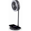 Gembird Desktop Fan With Led Lamp And Wireless Charger - (TA-WPC10-LEDFAN-01)