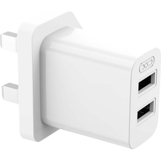XO L109 (UK) Dual USB-A 2.4A Charger