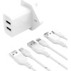 XO L109 (UK) Dual USB-A 2.4A Charger With Micro cable