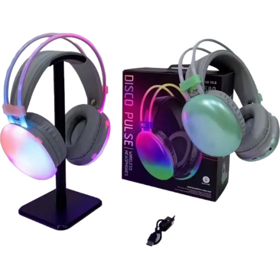 �������� ��������� Bluetooth Led - Headphones - PG580 - Rgb - 212058 - Green OEM