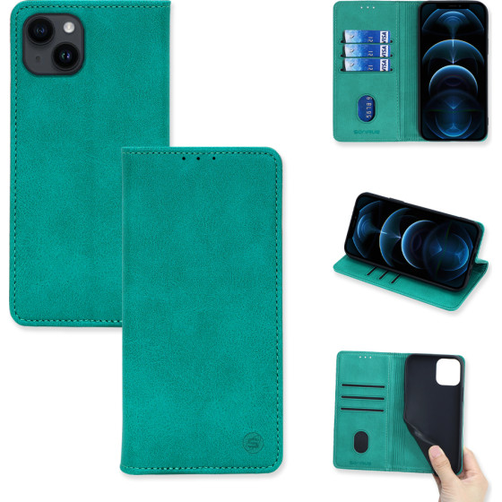 Sonique ���� ��������� Vintage Magnet Wallet Apple iPhone 14 ������� - ������� - iPhone 14 - ���� ���������