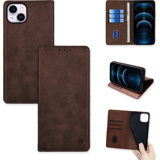 Sonique ���� ��������� Vintage Magnet Wallet Apple iPhone 14 Plus ���� - ���� - iPhone 14 Plus - ���� ���������