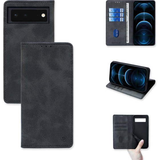 Sonique ���� ��������� Vintage Magnet Wallet Google Pixel 6 5G ����� - ����� - Pixel 6 5G - ���� ���������