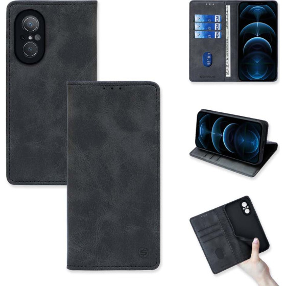 Sonique ���� ��������� Vintage Magnet Wallet Huawei Nova 9 SE ����� - ����� - Nova 9 SE - ���� ���������