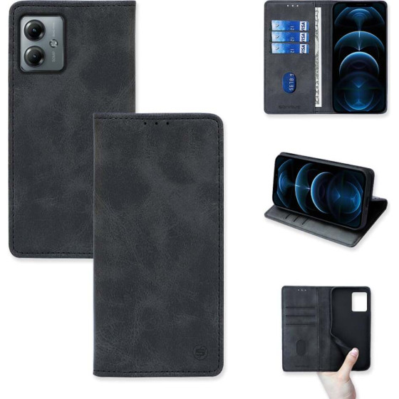 Sonique ���� ��������� Vintage Magnet Wallet Motorola Moto G14 4G / Moto G54 5G ����� - ����� - Moto G14 4G, Moto G54 5G - ���� ���������