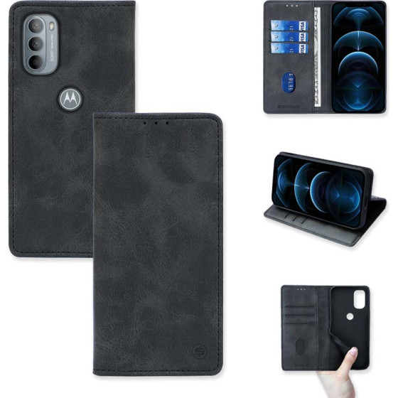 Sonique ���� ��������� Vintage Magnet Wallet Motorola Moto G31 4G / Moto G41 4G ����� - ����� - Moto G31 4G, Moto G41 4G - ���� ���������