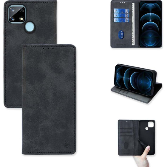 Sonique ���� ��������� Vintage Magnet Wallet Realme 7i ����� - ����� - Realme 7i - ���� ���������