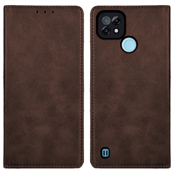 Sonique ���� ��������� Vintage Magnet Wallet Realme C21 ���� - ���� - Realme C21 - ���� ���������