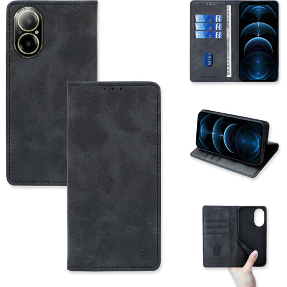 Sonique ���� ��������� Vintage Magnet Wallet Realme C67 4G ����� - ����� - Realme C67 4G - ���� ���������