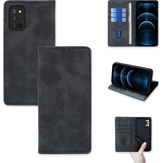 Sonique ���� ��������� Vintage Magnet Wallet Samsung Galaxy A03s ����� - ����� - Galaxy A03s - ���� ���������