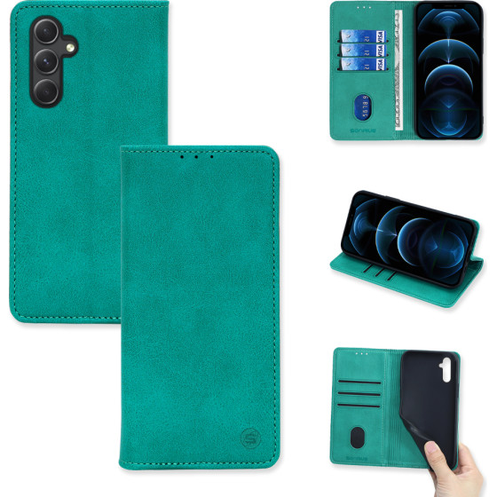 Sonique ���� ��������� Vintage Magnet Wallet Samsung Galaxy A54 5G ������� - ������� - Galaxy A54 5G - ���� ���������