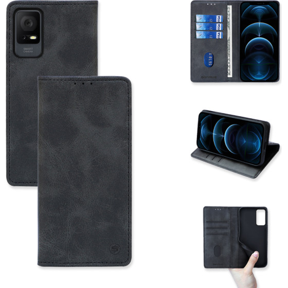 Sonique ���� ��������� Vintage Magnet Wallet TCL 405 / TCL 406 / TCL 408 ����� - ����� - TCL 405, TCL 406, TCL 408 - ���� ���������