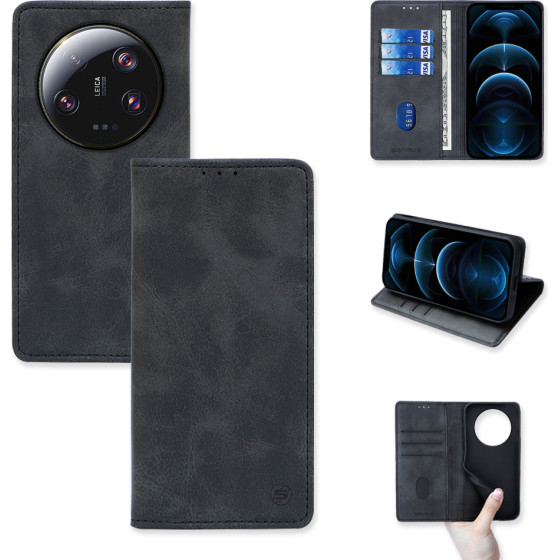 Sonique ���� ��������� Vintage Magnet Wallet Xiaomi Xiaomi 13 Ultra 5G ����� - ����� - Xiaomi 13 Ultra 5G - ���� ���������