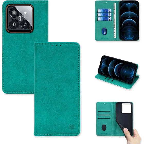 Sonique ���� ��������� Vintage Magnet Wallet Xiaomi Xiaomi 14 Pro ������� - ������� - Xiaomi 14 Pro - ���� ���������