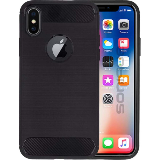 Sonique ���� ��������� Carbon Brushed Apple iPhone X / iPhone XS ����� - ����� - iPhone X, iPhone XS