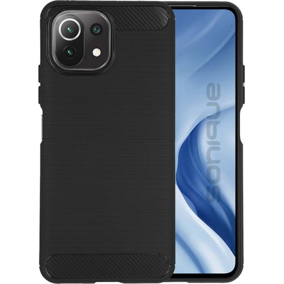 Sonique ���� ��������� Carbon Brushed Xiaomi Mi 11 Lite 4G / Mi 11 Lite 5G ����� - ����� - Mi 11 Lite 4G, Mi 11 Lite 5G