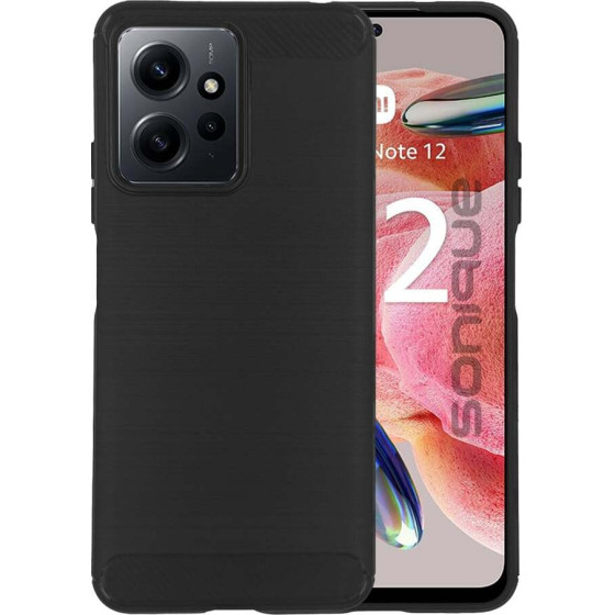 Sonique ���� ��������� Carbon Brushed Xiaomi Redmi Note 12 4G ����� - ����� - Redmi Note 12 4G
