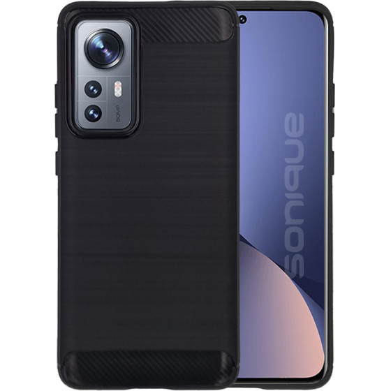 Sonique ���� ��������� Carbon Brushed Xiaomi Xiaomi 12 / Xiaomi 12X 5G ����� - ����� - Xiaomi 12, Xiaomi 12X 5G