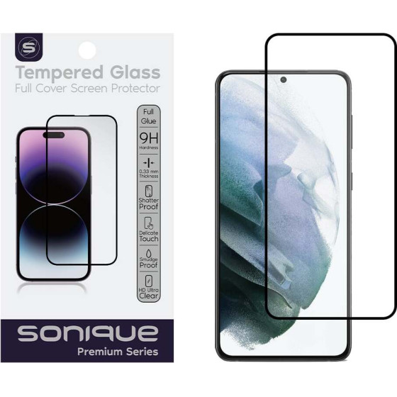 Sonique Hardy Glass Premium Series HD Full Cover 9H (fingerprint unlock) Samsung Galaxy S21 Plus ����� - ����� - Galaxy S21 Plus