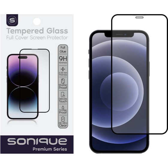 Sonique Hardy Glass Premium Series HD Full Cover 9H Apple iPhone 12 / iPhone 12 Pro ����� - ����� - iPhone 12, iPhone 12 Pro