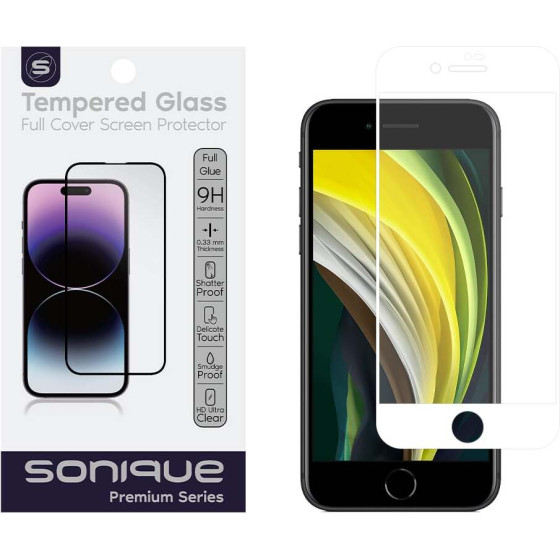 Sonique Hardy Glass Premium Series HD Full Cover 9H Apple iPhone 7 / iPhone 8 / iPhone SE 2020 / iPhone SE 2022 ����� - ����� - iphone 7, iphone 8, iPhone SE 2020, iPhone SE 2022