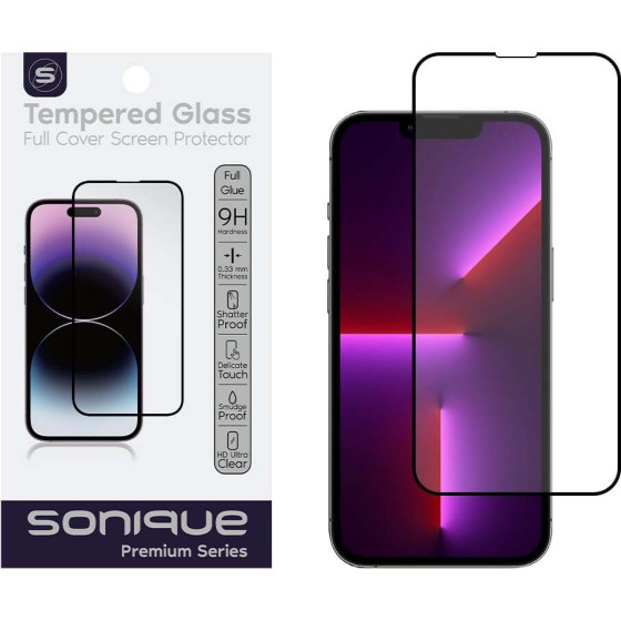 Sonique Hardy Glass Premium Series HD Full Cover 9H Apple iPhone 13 Pro Max / iPhone 14 Plus ����� - ����� - iPhone 13 Pro Max, iPhone 14 Plus