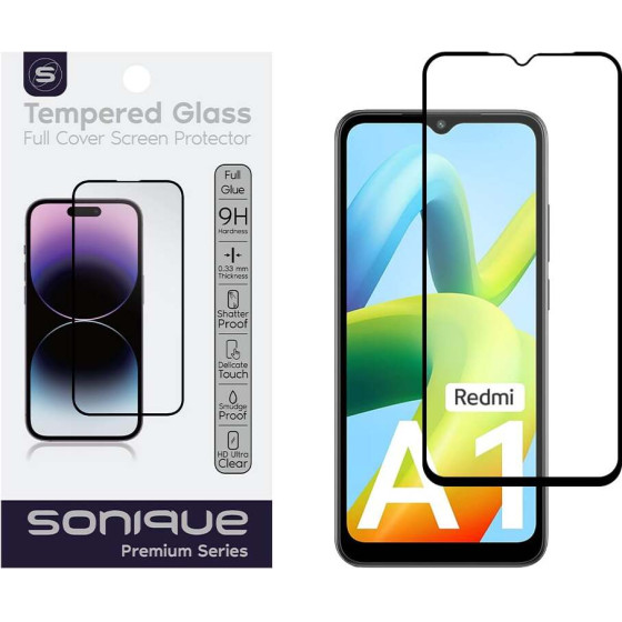 Sonique Hardy Glass Premium Series HD Full Cover 9H Xiaomi Redmi A1 / Redmi A1 Plus / Redmi A2 / Redmi A2 Plus / Poco C50 ����� - ����� - Poco C50, Redmi A1, Redmi A1 Plus, Redmi A2, Redmi A2 Plus