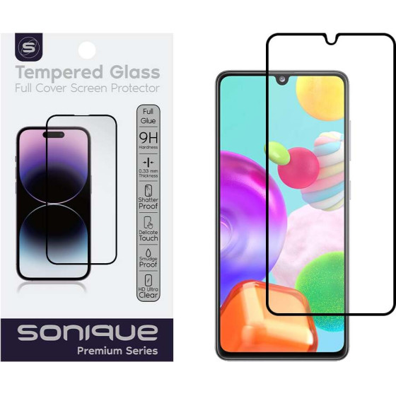 Sonique Hardy Glass Premium Series HD Full Cover 9H Samsung Galaxy A41 ����� - ����� - Galaxy A41