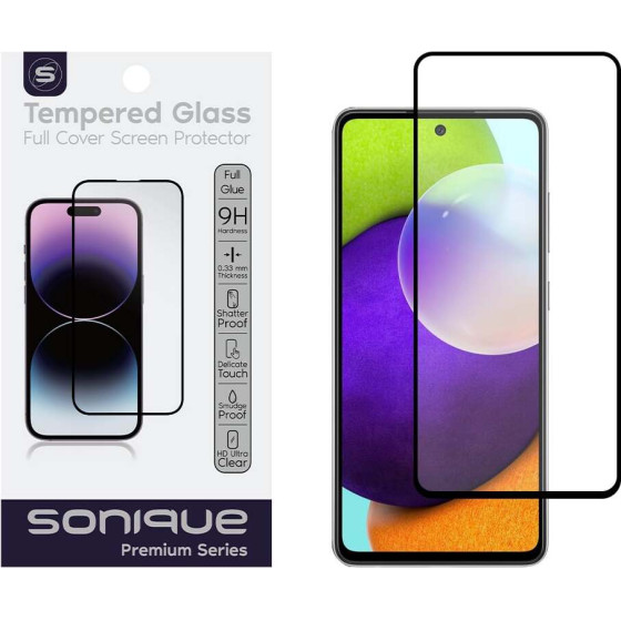 Sonique Hardy Glass Premium Series HD Full Cover 9H Samsung Galaxy A52 4G/5G / Galaxy A52s 5G ����� - ����� - Galaxy A52 4G/5G, Galaxy A52s 5G