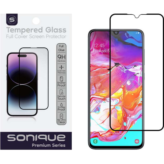Sonique Hardy Glass Premium Series HD Full Cover 9H Samsung Galaxy A70/A70s ����� - ����� - Galaxy A70/A70s