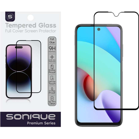 Sonique Hardy Glass Premium Series HD Full Cover 9H Xiaomi Redmi 10 / Redmi 10 2022 ����� - ����� - Redmi 10, Redmi 10 2022