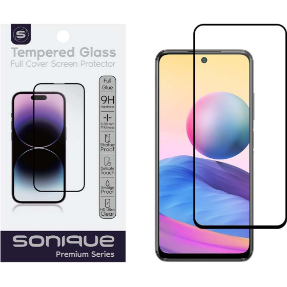 Sonique Hardy Glass Premium Series HD Full Cover 9H Xiaomi Redmi Note 10 5G / Poco M3 Pro 5G ����� - ����� - Poco M3 Pro 5G, Redmi Note 10 5G