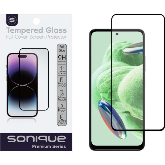 Sonique Hardy Glass Premium Series HD Full Cover 9H Xiaomi Redmi Note 12 5G / Poco X5 5G ����� - ����� - Poco X5 5G, Redmi Note 12 5G