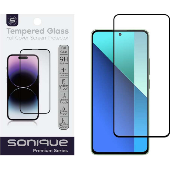 Sonique Hardy Glass Premium Series HD Full Cover 9H Xiaomi Redmi Note 13 4G / Redmi Note 13 Pro 5G ����� - ����� - Redmi Note 13 4G, Redmi Note 13 Pro 5G
