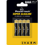 Powertech ��������� ��������� Super Alkaline AAA, 1.5V, 4��� - (PT-1213)