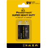 Powertech �������� Zinc Carbon Super Heavy Duty 9V, 1��� - (PT-1220)