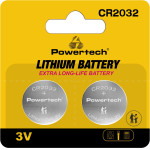 Powertech ��������� ������ CR2032, 3V, 2��� - (PT-1209)