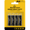 Powertech ��������� Zinc Carbon Super Heavy Duty AA, 1.5V, 4��� - (PT-1219)