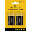 Powertech ��������� Zinc Carbon Super Heavy Duty R14 1.5V, 2��� - (PT-1221)